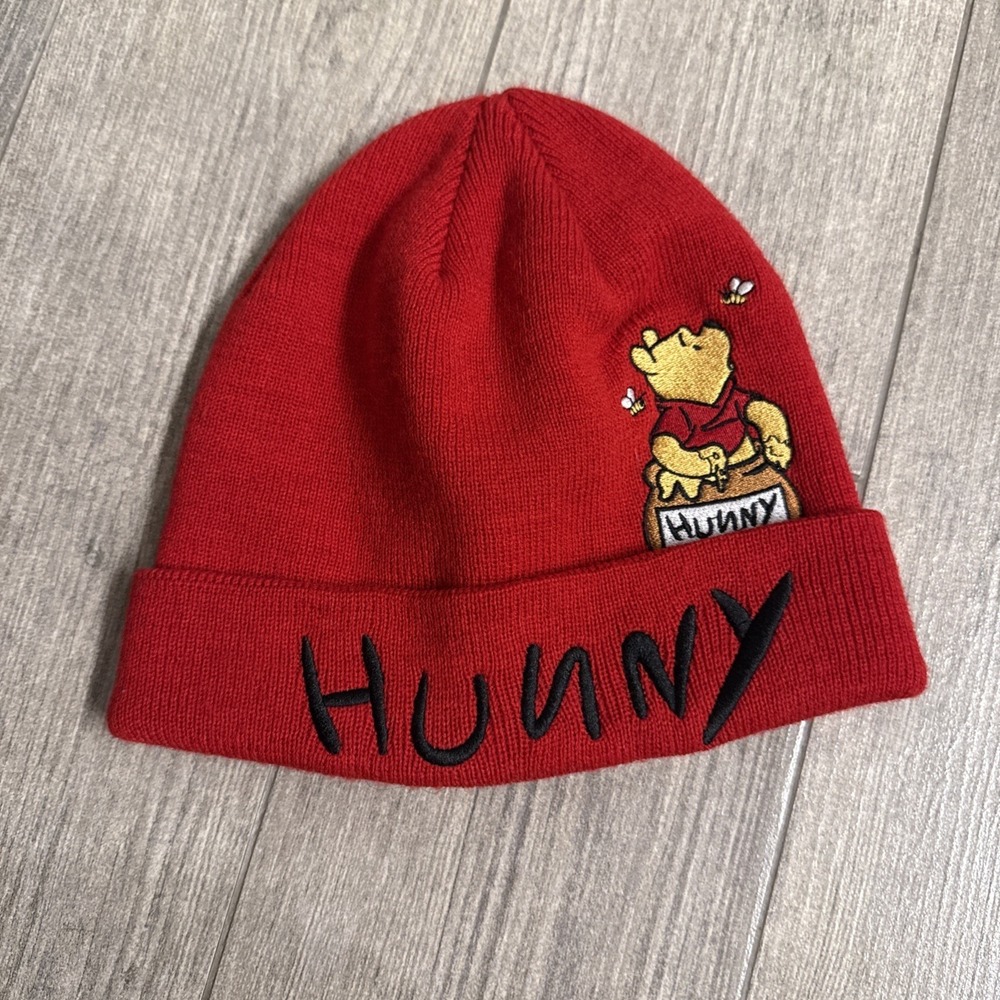 Disney Winnie the Pooh Hunny Cuff Beanie Red- BoxLunch Exclusive